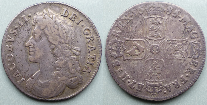 James II 1685 shilling